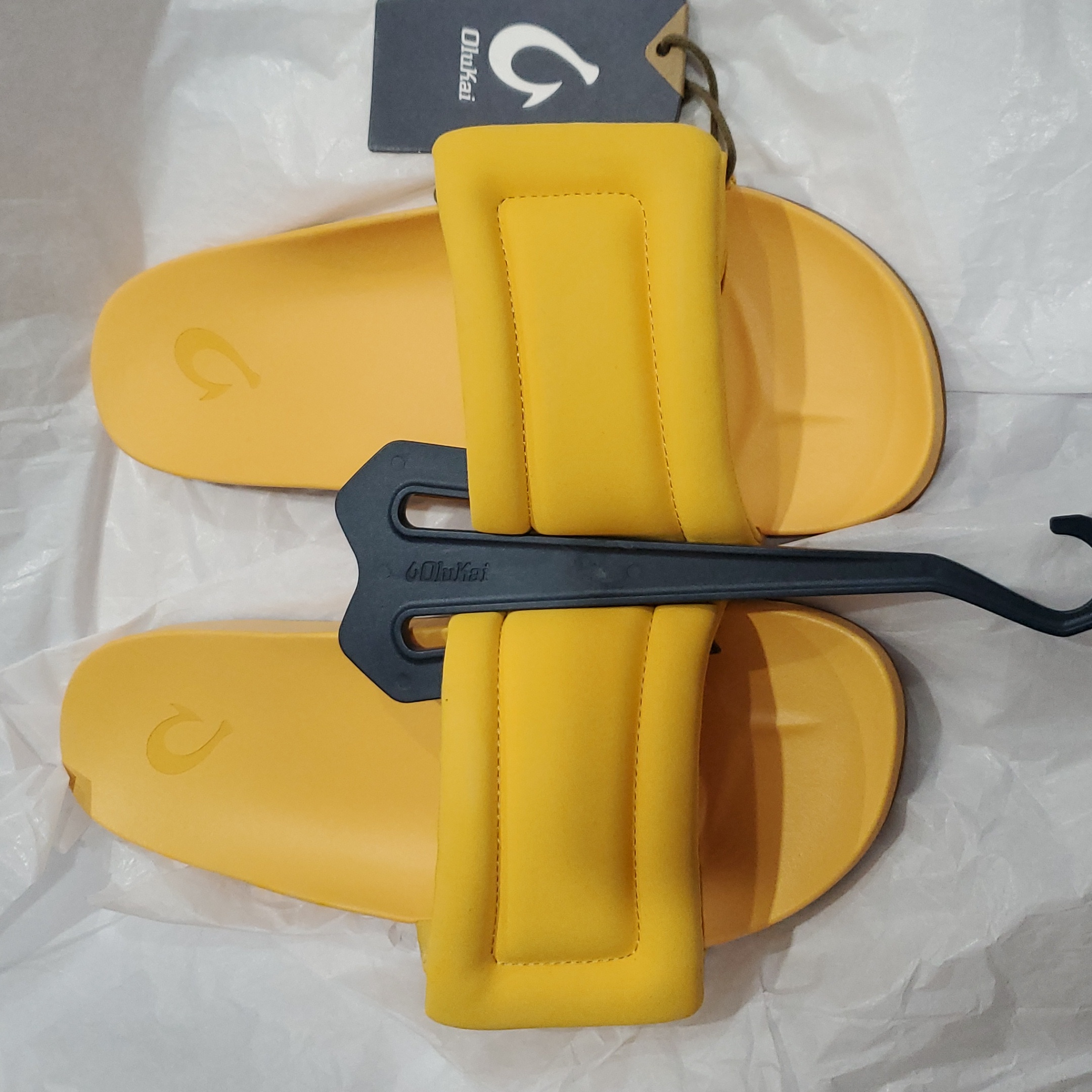 Olukai Sunbeam Solar Glow Slide Sandals Size 9 Wide Brand New
